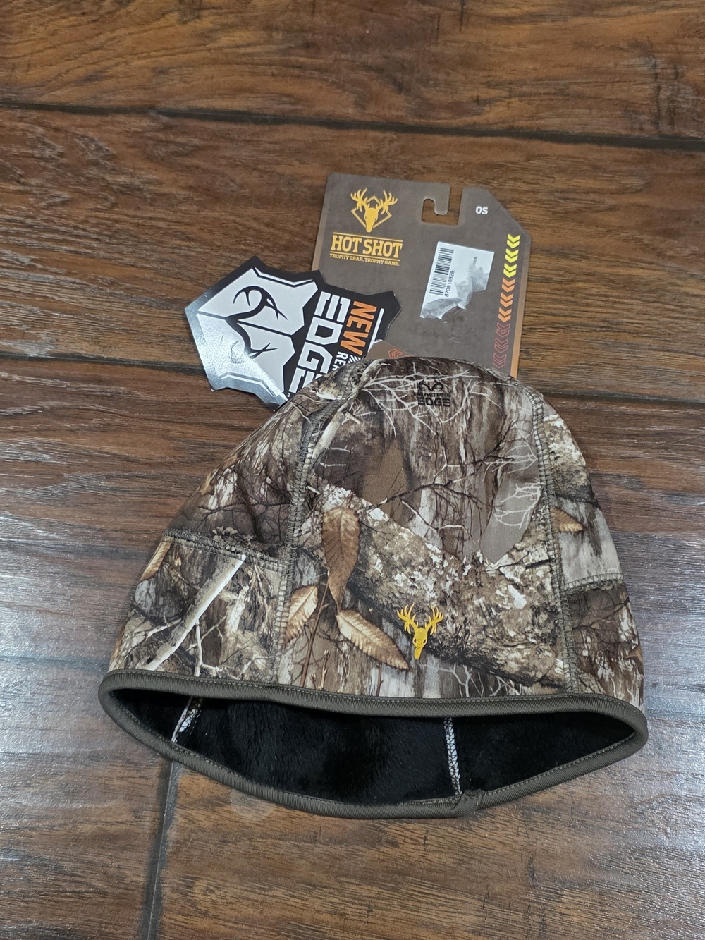 Hot Shot Realtree Camo Fleece Lined Men’s Beanie Hat - Brown Camo